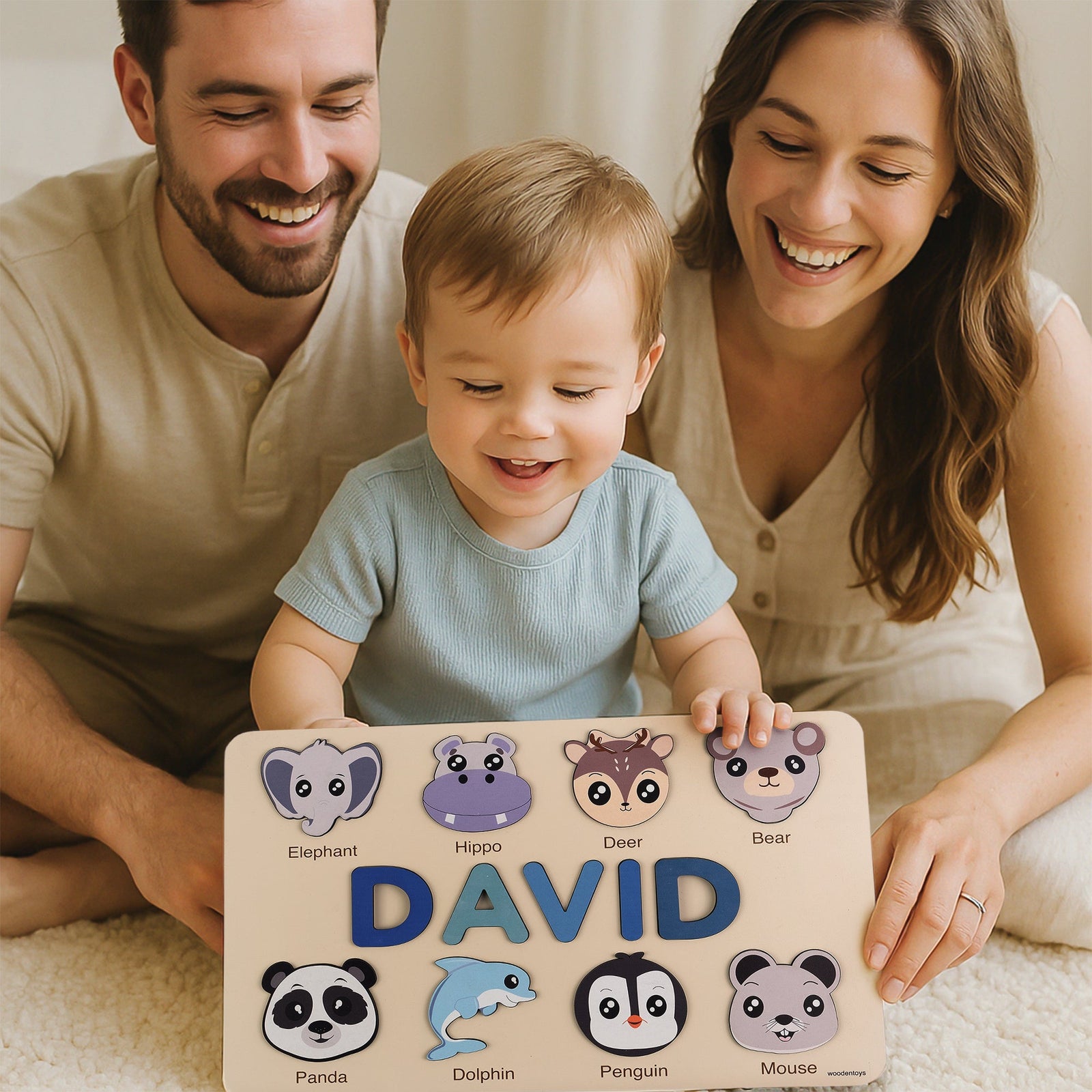 Baby Boy Gifts: Personalized Name Puzzles for Fun Learning Times