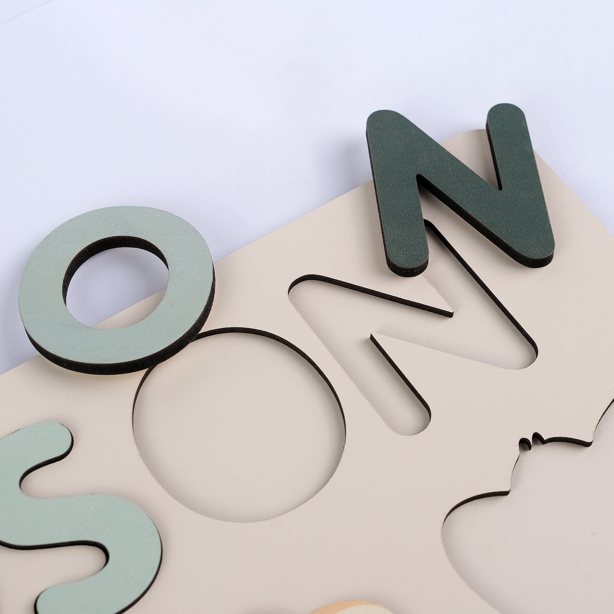 Personalized Wood Name Puzzle - Elephant Wooden Animal Puzzle