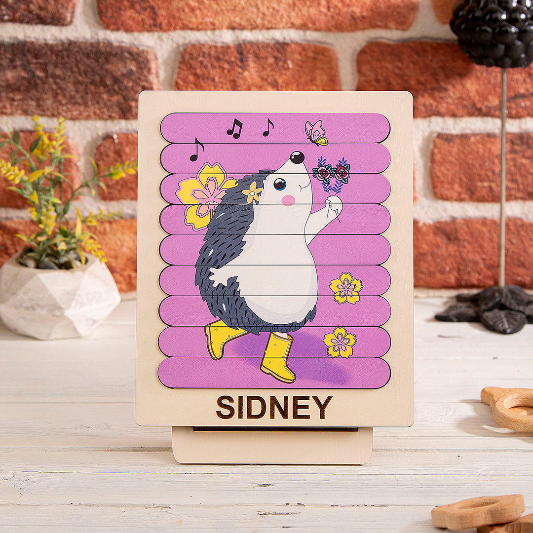 Hedgehog Wooden Stacking Puzzle - Wooden Games - Montessori Toys