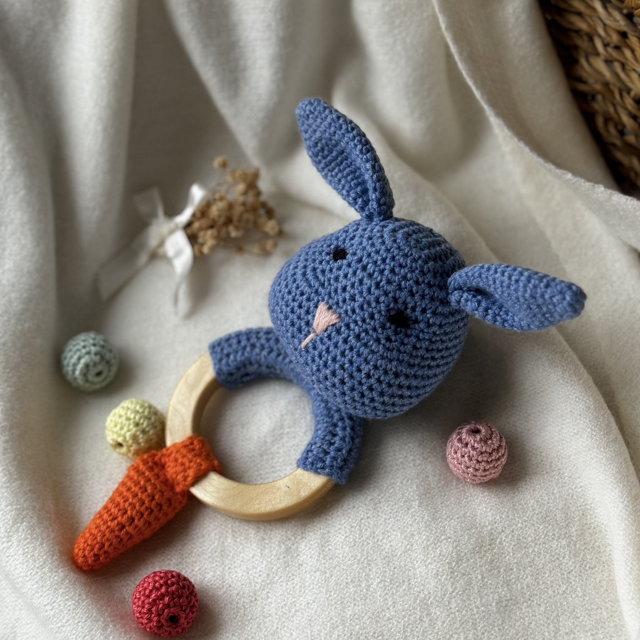 Rattle Toys for Newborn - Crochet Baby Rattle