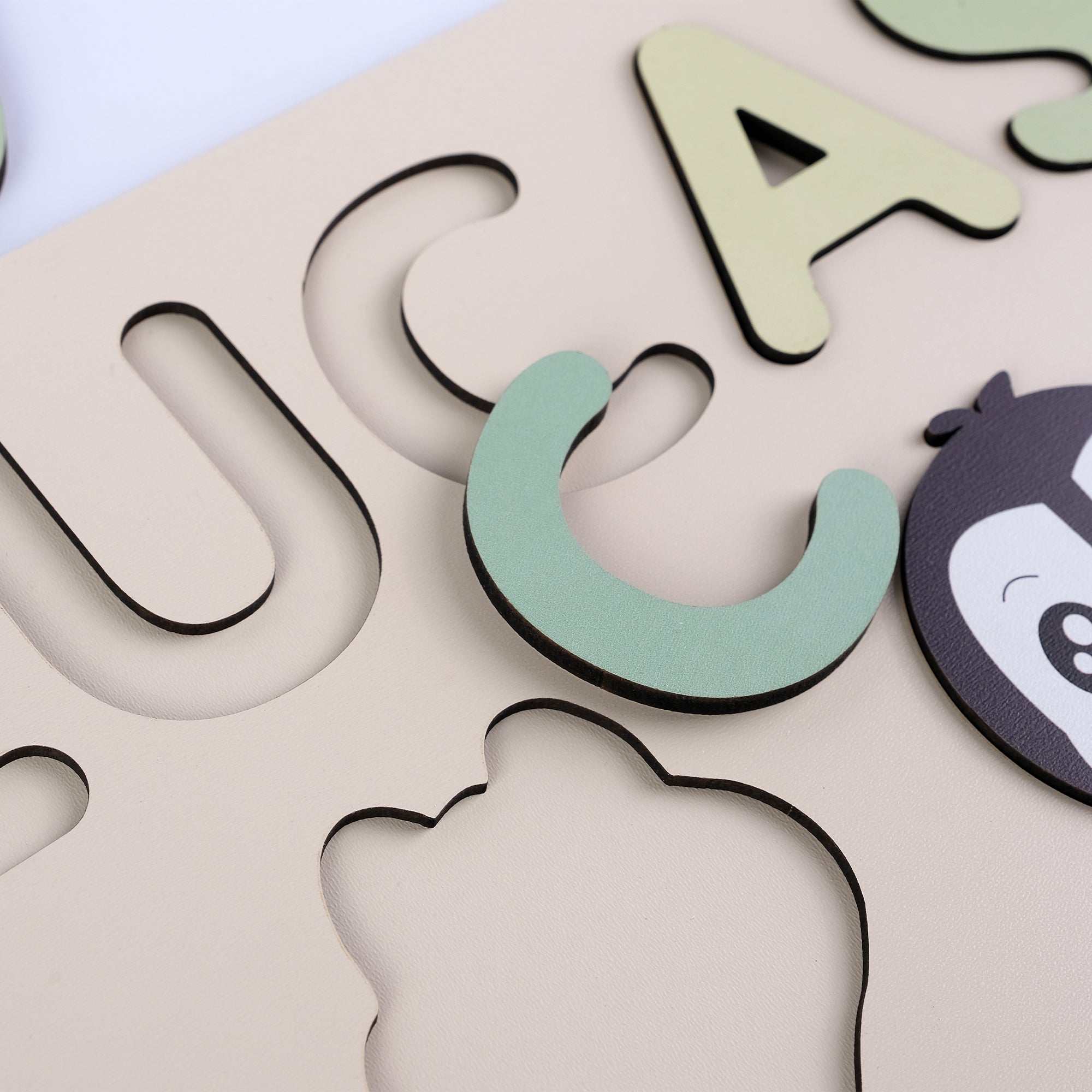Personalized Wood Name Puzzle -  Crocodile Wooden Animal Puzzle